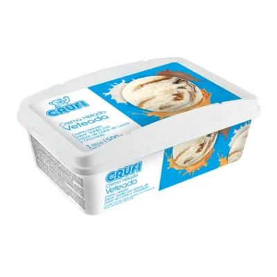 Helado Crufi 1L Crema Veteada