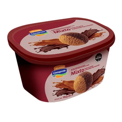 Helado Conaprole 2L Dulce de Leche y Chocolate Holandés