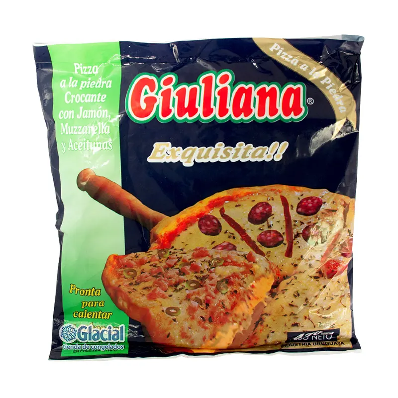 Pizzeta Mozzarella con Jamón y Aceitunas Giuliana